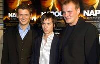 Director Dennis Gansel, Tom Schilling and Devid Striesow at the premiere of "Napola - Elite Fur Den Fuhrer."