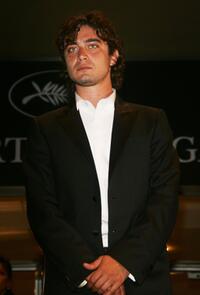 Riccardo Scamarcio at the premiere of "Mio Fratello E Figlio Unico" during the 60th International Cannes Film Festival.