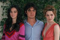 Louise Saunders, Riccardo Scamarcio and Laura Chiatti at the photocall of "Ho Voglia Di Te."