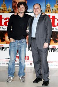 Riccardo Scamarcio and Carlo Verdone at the photocall of "Italians."