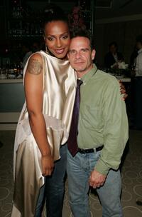 Peter Scolari and Nona Gaye at the afterparty for the premiere of "The Polar Express."