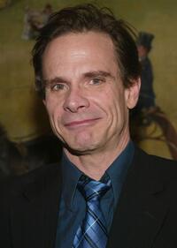 Peter Scolari at the Broadway opening of "Sly Fox" after-party.