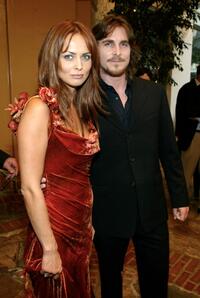 Izabella Scorupco and Christian Bale at the premiere of "Reign of Fire."