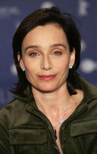 Kristin Scott Thomas at a press conference for the film “Man to Man” in Berlin, Germany.