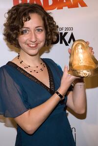 Kristen Schaal at the Radar's toast to The New Radicals at New Museum.