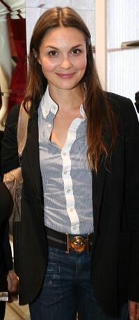 Barbara Schulz at the Blumarine store opening cocktail party.