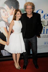 Barbara Schulz and Elie Chouraqui at the premiere of "Celle que j'aime."