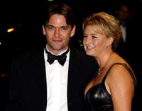 Dougray Scott and his wife at the premiere of "Enigma."