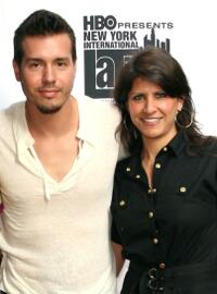 Jon Seda and Elizabeth Gardner at the New York International Latino Film Festival screening of "One Long Night."