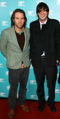 Brendan Cowell and Toby Schmitz at the Australian premiere of "Three Blind Mice."