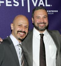 Maz Jobrani and Ahmed Ahmed at the Doha Tribeca Film Festival premiere of "Just Like Us."