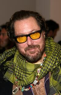 Julian Schnabel at the Gagosian Gallery opening reception.