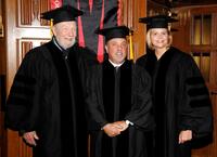 Pete Seeger, Billy Joel and Susan Graham at the Riverside Church in Harlem.