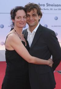 Natalia Woerner and Robert Seeliger at the reception hosted by Volkswagen ahead of a concert.
