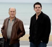 Robert Duvall and Aaron Schneider at the photocall of "Get Low" during the 57th San Sebastian International Film Festival.