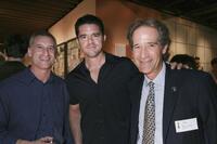 Producer Andrew Sacks, Aaron Schneider and Jon Bloom at the 78th Academy Awards - Nominated Shorts Reception.