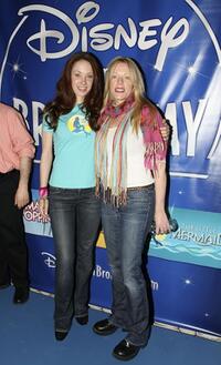 Sierra Boggess and Sherie Rene Scott at the Disney's "The Little Mermaid" celebration for the Broadway cast recording.