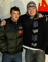 William Lee Scott and Elden Henson at the premiere of "The Butterfly Effect."