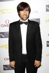 Jason Schwartzman at the after party of the London premiere of "Fantastic Mr. Fox."
