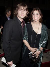 Robert Schwartzman and Talia Shire at the premiere of "The Darjeeling Limited."