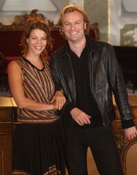 Jessica Schwarz and Mark Waschke at the photocall of "Buddenbrooks."