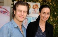 Noah Segan and photographer Anyes Galleani at the 2008 DPA Garden Party gift suite.