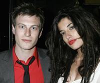 Noah Segan and Tania Raymonde at the after party of the premiere of "Adam and Steve."