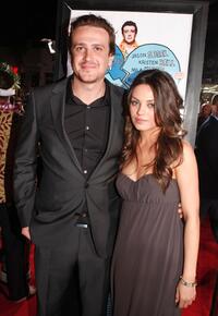 Jason Segel and Mila Kunis at the premiere of "Forgetting Sarah Marshall."