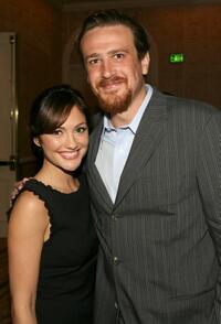 Minka Kelly and Jason Segel at the 8th Annual AFI Awards cocktail reception.