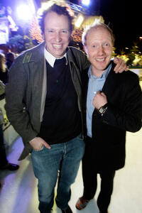 Marcus H. Rosenmueller and Simon Schwarz at the Germany premiere of "Schwere Jungs."