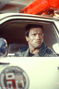 Arnold Schwarzenegger as The Terminator in ``The Terminator.''