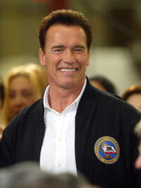Arnold Schwarzenegger at a Citizens to Save California event.
