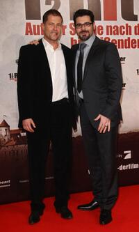 Til Schweiger and Rick Kavanian at the Berlin premiere of "1 1/2 Knights - In Search of the Ravishing Princess Herzelinde."