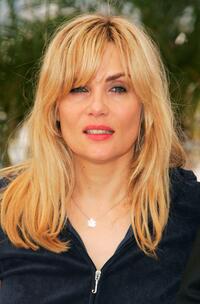 Emmanuelle Seigner at the photocall of "Le Scaphandre Et Le Papillon" during the 60th International Cannes Film Festival.