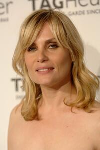 Emmanuelle Seigner at the Tag Heuer Celebrates "Strength & Beauty" photo exhibition.