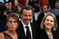 Agnes Soral, Michel Leeb and Mathilde Seigner at the 30th Deauville American Film Festival.