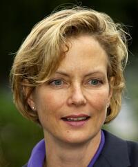Jenny Seagrove at the launch of a new logo and name for the charity, Canine Partners for Independence.