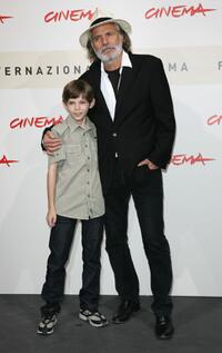 Robbie Kay and Rade Serbedzija at the photocall of "Fugitive Pieces" during the 2nd Rome Film Festival.