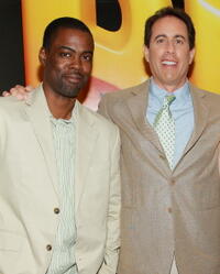 Chris Rock and Jerry Seinfeld at a special screening of "Bee Movie" in N.Y.