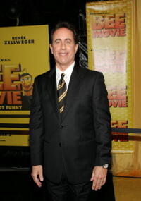 Jerry Seinfeld at the N.Y. premiere of "Bee Movie."