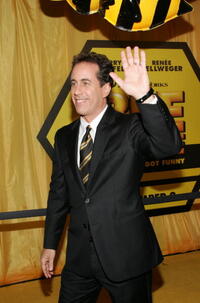 Jerry Seinfeld at the N.Y. premiere of "Bee Movie."