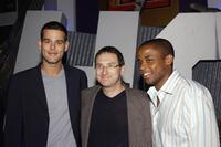 Ivan Sergei, Howard Braunstein and Dule Hill at the screening of "10.5."