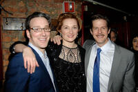 Jeremy Shamos, Francesca Faridany  and Rick Holmes  at the after party of the opening night of "The New York Idea."