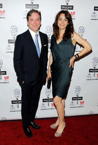 Jeremy Shamos and Annie Parisse at the 27th Annual Lucille Lortel Awards.