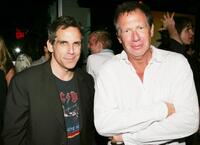 Ben Stiller and Garry Shandling at the after party of the premiere of "The 40 Year-Old Virgin."