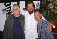 Philip Seymour Hoffman, Oscar Eustis and Peter Sellars at the Public Theater and Labyrinth Theater's production of "Othello" opening night party.