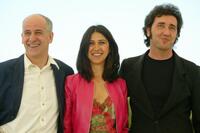 Toni Servillo, Olivia Magnani and Director Paolo Sorrentino at the photocall of "Le Conseguenze Dell'Amore" during the 57th International Cannes Film Festival.