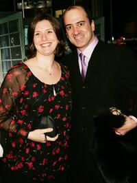 Matt Servitto and wife at the sixth season premiere of "The Sopranos."