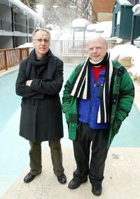 Tom Cairns and Wallace Shawn at the 2004 Sundance Film Festival.