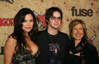 Christa Campbell, Dylan Edrington and Lin Shaye at the fuse Fangoria Chainsaw Awards.